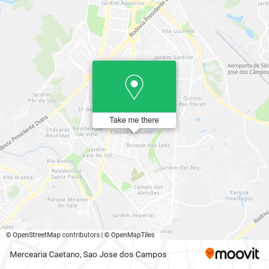 Mapa Mercearia Caetano