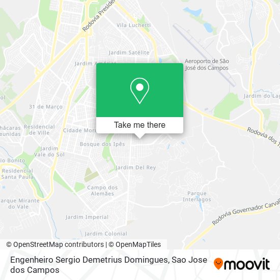 Mapa Engenheiro Sergio Demetrius Domingues