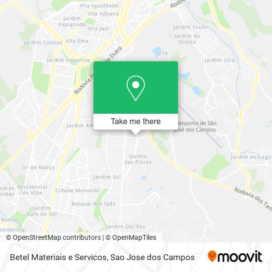 Mapa Betel Materiais e Servicos