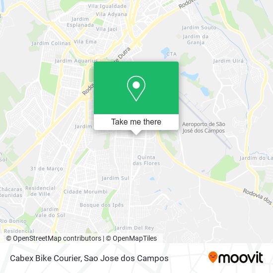 Cabex Bike Courier map