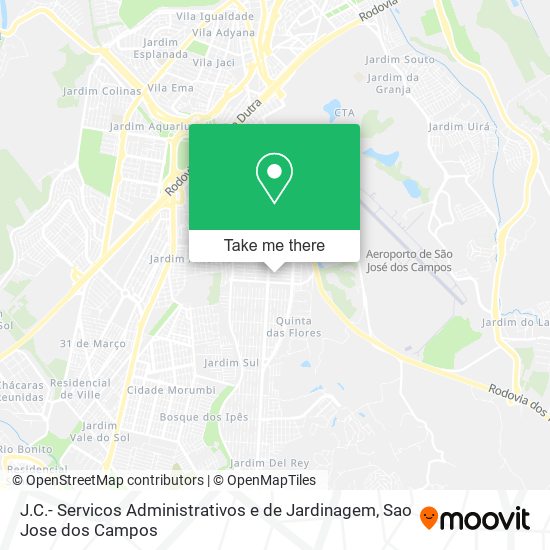 J.C.- Servicos Administrativos e de Jardinagem map