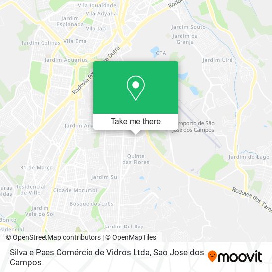 Mapa Silva e Paes Comércio de Vidros Ltda