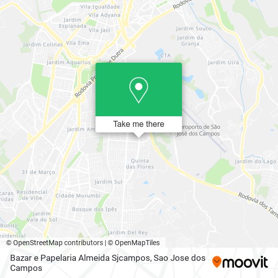 Mapa Bazar e Papelaria Almeida Sjcampos
