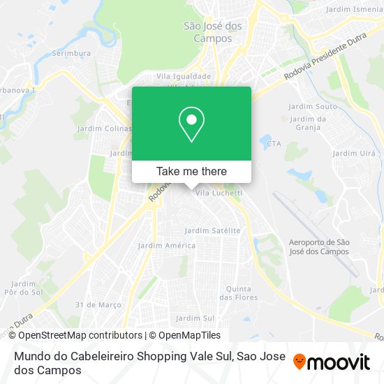 Mundo do Cabeleireiro Shopping Vale Sul map