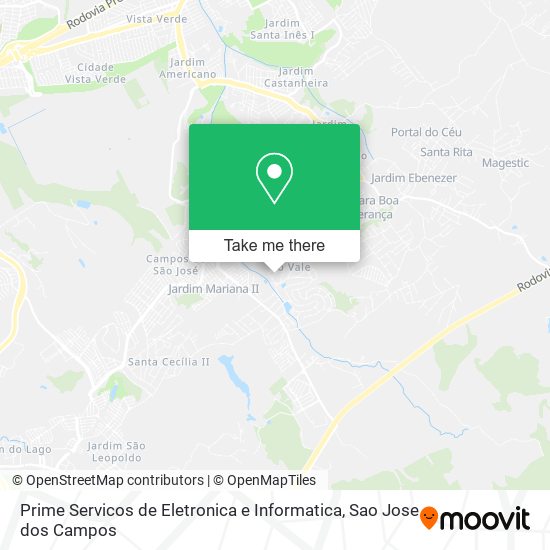 Prime Servicos de Eletronica e Informatica map
