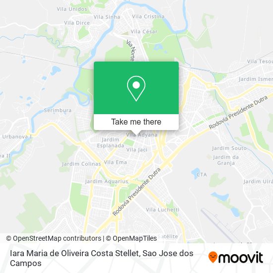 Iara Maria de Oliveira Costa Stellet map