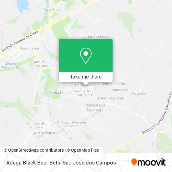 Adega Black Beer Bets map