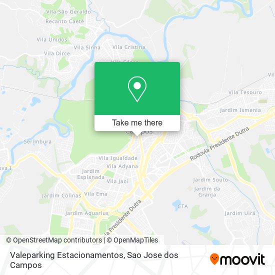 Mapa Valeparking Estacionamentos