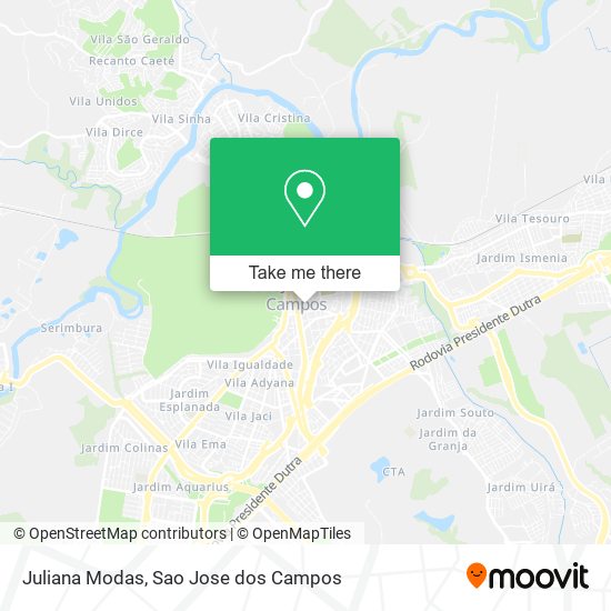 Juliana Modas map