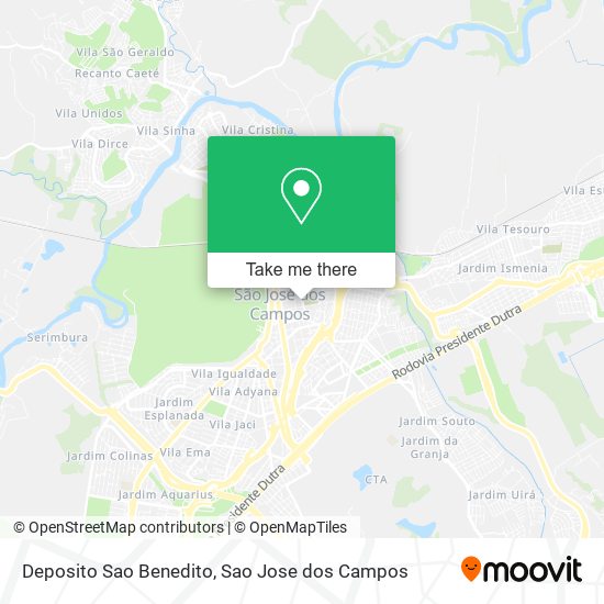 Deposito Sao Benedito map