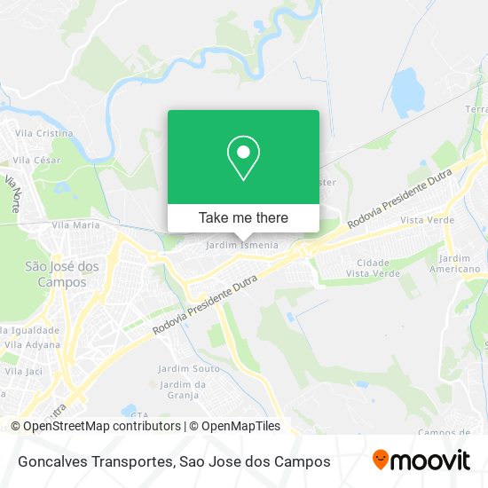 Mapa Goncalves Transportes