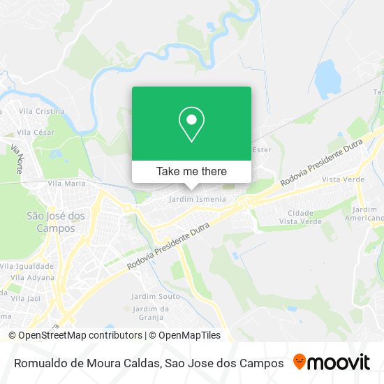 Romualdo de Moura Caldas map