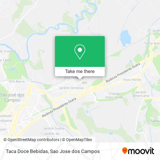 Taca Doce Bebidas map