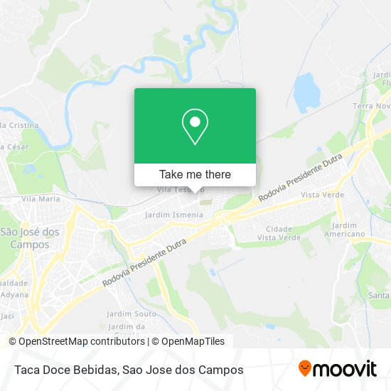 Mapa Taca Doce Bebidas