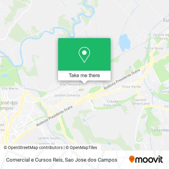 Comercial e Cursos Reis map