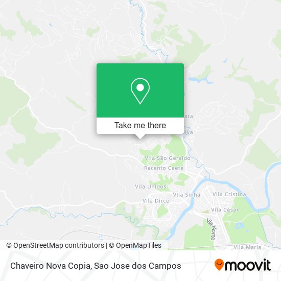 Chaveiro Nova Copia map