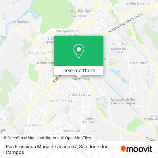 Rua Francisca Maria de Jesus 67 map