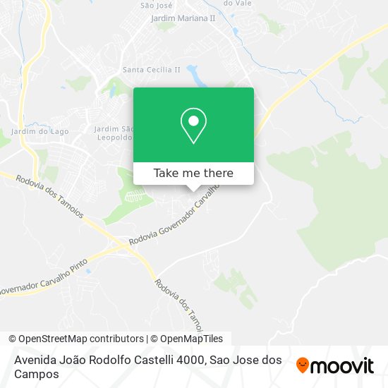 Avenida João Rodolfo Castelli 4000 map