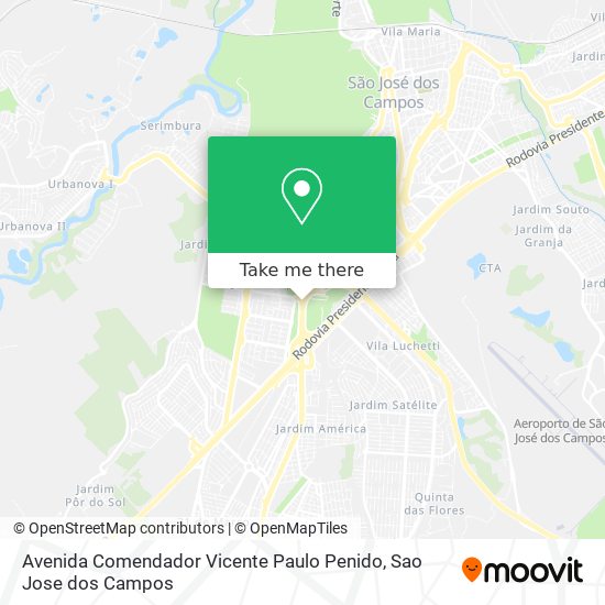 Avenida Comendador Vicente Paulo Penido map