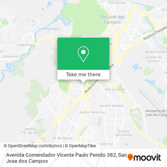Avenida Comendador Vicente Paulo Penido 382 map
