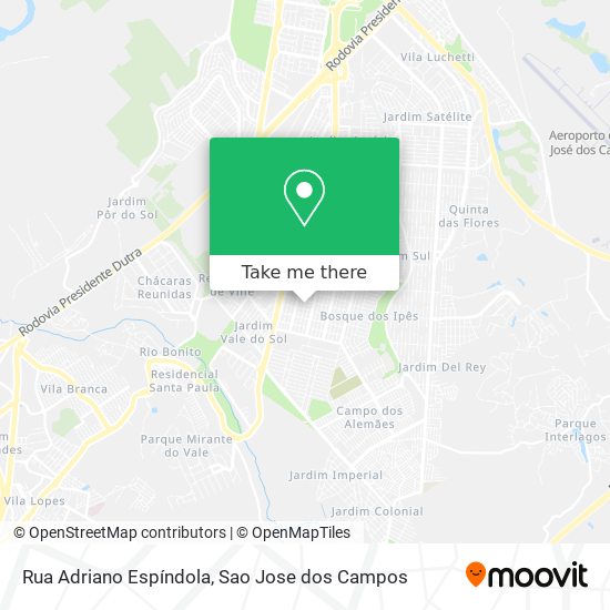 Mapa Rua Adriano Espíndola