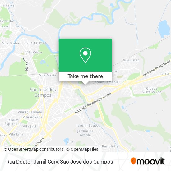 Mapa Rua Doutor Jamil Cury