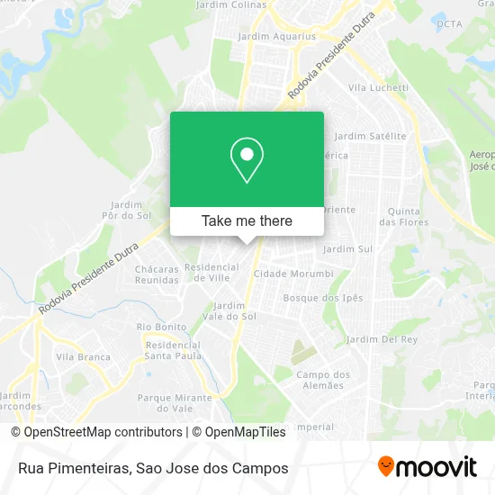 Rua Pimenteiras map