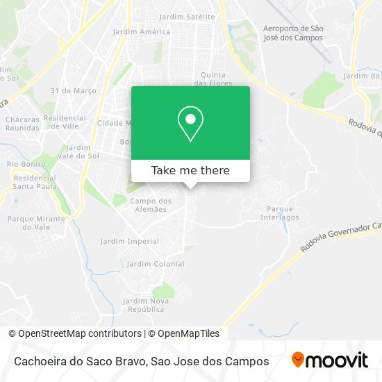 Cachoeira do Saco Bravo map