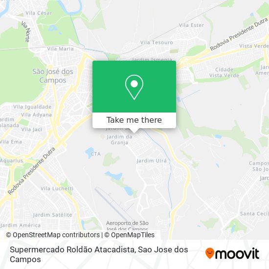 Mapa Supermercado Roldão Atacadista