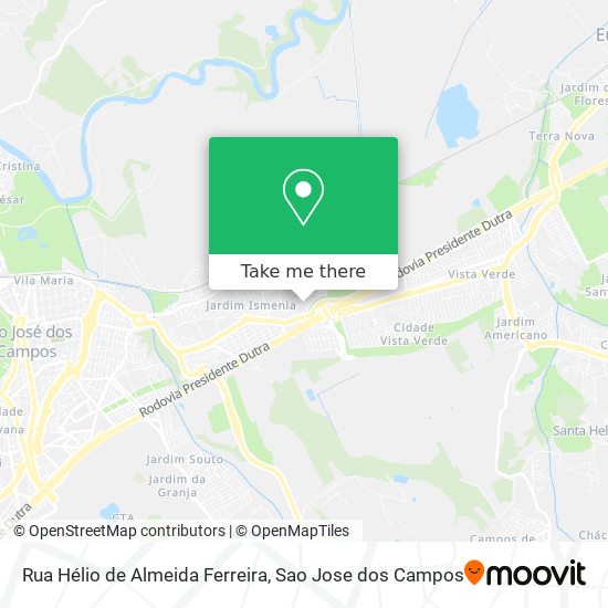 Mapa Rua Hélio de Almeida Ferreira