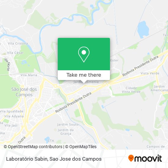 Laboratório Sabin map