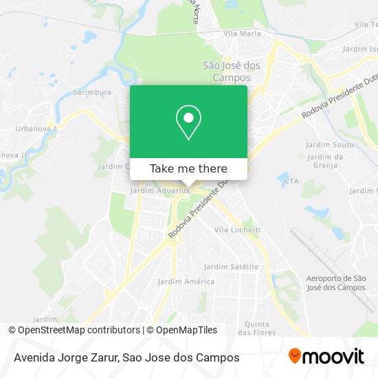 Mapa Avenida Jorge Zarur