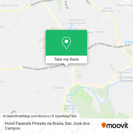 Hotel Fazenda Pintado na Brasa map