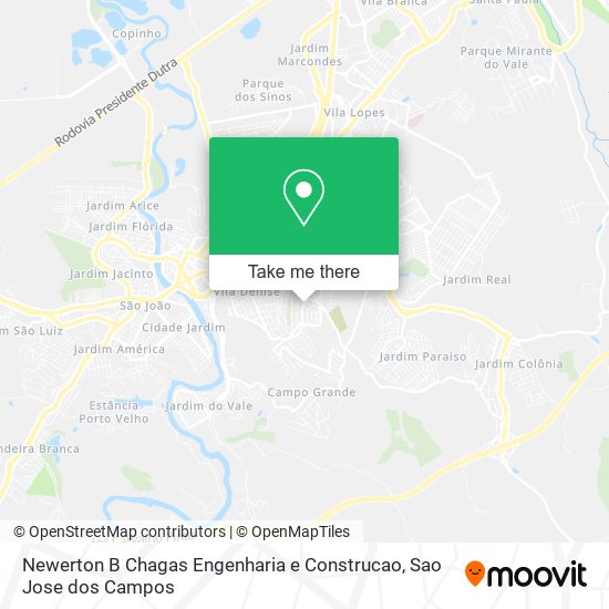 Mapa Newerton B Chagas Engenharia e Construcao