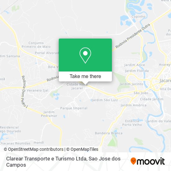 Clarear Transporte e Turismo Ltda map