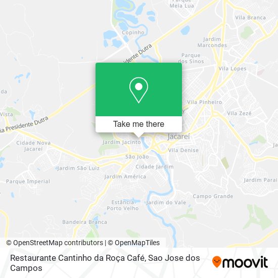 Mapa Restaurante Cantinho da Roça Café