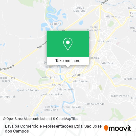 Lavalpa Comércio e Representações Ltda map