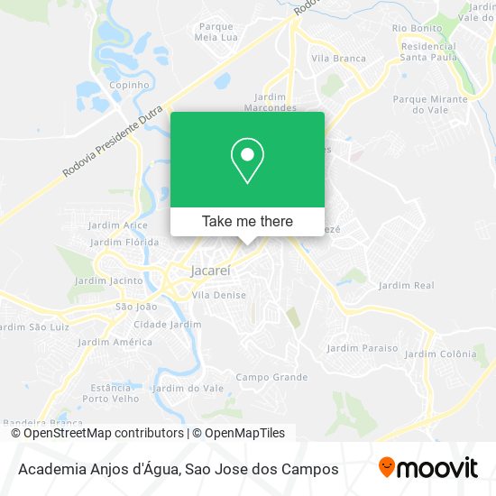 Academia Anjos d'Água map