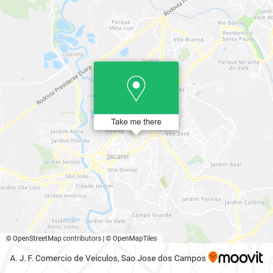A. J. F. Comercio de Veiculos map