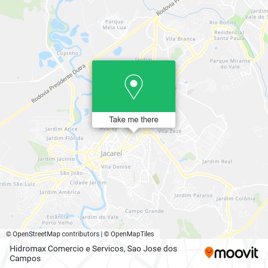Hidromax Comercio e Servicos map