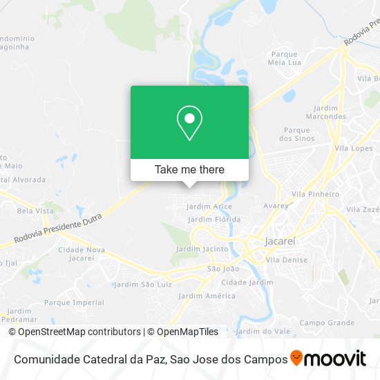 Comunidade Catedral da Paz map
