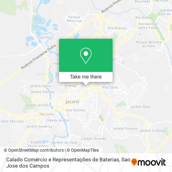 Calado Comércio e Representações de Baterias map