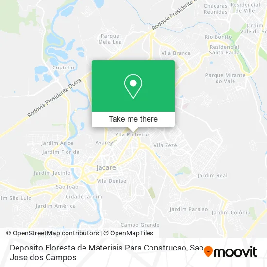 Deposito Floresta de Materiais Para Construcao map