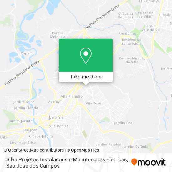 Mapa Silva Projetos Instalacoes e Manutencoes Eletricas