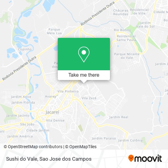 Sushi do Vale map