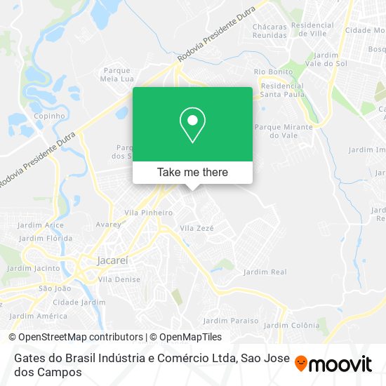 Gates do Brasil Indústria e Comércio Ltda map