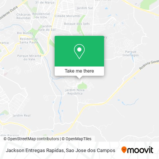 Jackson Entregas Rapidas map