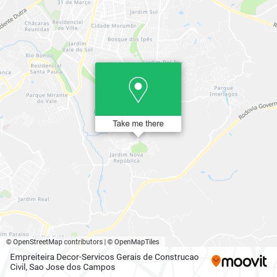 Empreiteira Decor-Servicos Gerais de Construcao Civil map