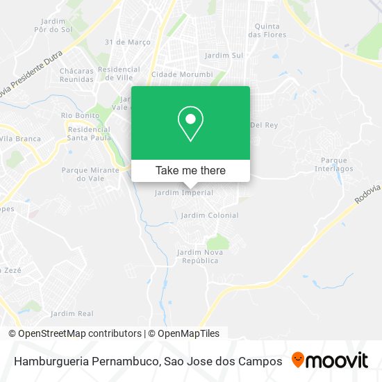 Mapa Hamburgueria Pernambuco