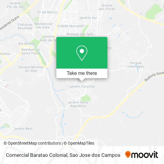 Comercial Baratao Colonial map